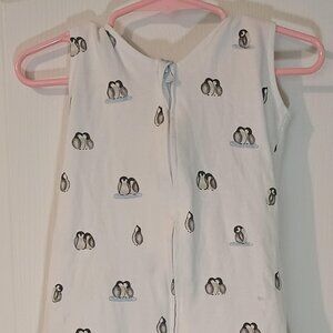 Halo/Sleep Sack Swaddle/Unisex 0-3M/White Penguin/3-Way Wrap
